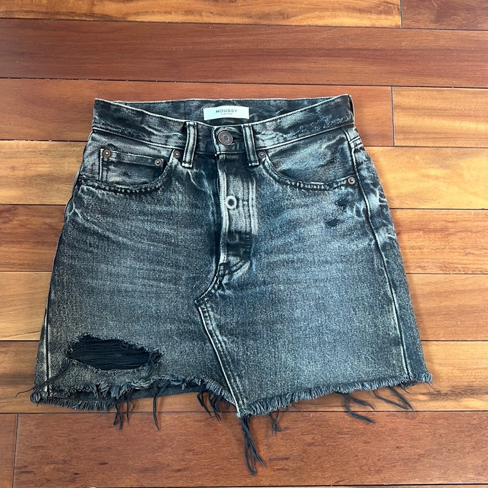 Moussy vintage grey mini skirt